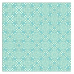 Light Blue Lattice Pattern Large Satin Scarf (square) by TanyaDraws