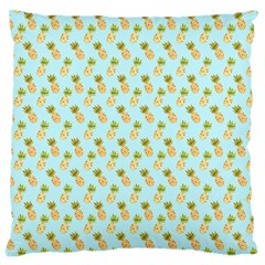 Tropical Watercolour Pineapple Pattern Standard Flano Cushion Case (two Sides)