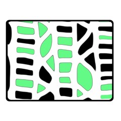 Light Green Decor Fleece Blanket (small) by Valentinaart