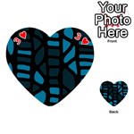 Deep blue decor Playing Cards 54 (Heart)  Front - Heart3