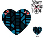 Deep blue decor Playing Cards 54 (Heart)  Front - HeartA