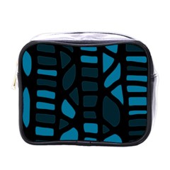 Deep Blue Decor Mini Toiletries Bags by Valentinaart