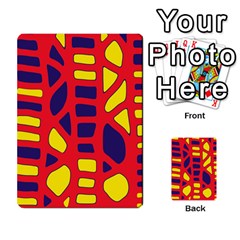 Red, Yellow And Blue Decor Multi-purpose Cards (rectangle)  by Valentinaart