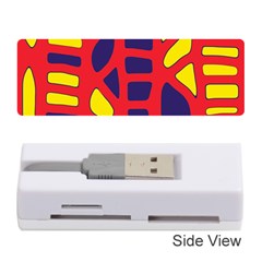 Red, Yellow And Blue Decor Memory Card Reader (stick) 