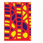 Red, yellow and blue decor Small Garden Flag (Two Sides) Back