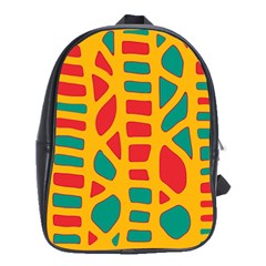 Abstract Decor School Bags(large) 