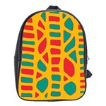 Abstract decor School Bags(Large)  Front