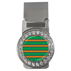 Orange Green Chains                                                                                            			money Clip (cz) by LalyLauraFLM