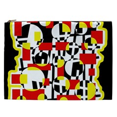 Red And Yellow Chaos Cosmetic Bag (xxl)  by Valentinaart