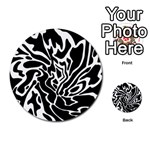 Black and white decor Multi-purpose Cards (Round)  Front 1