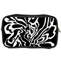 Black And White Decor Toiletries Bags 2-side