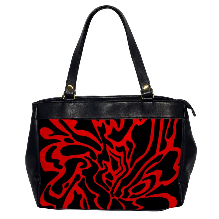 Red and black decor Office Handbags