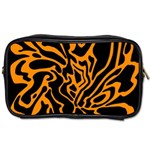 Orange and black Toiletries Bags 2-Side Front