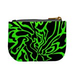 Green and black Mini Coin Purses Back