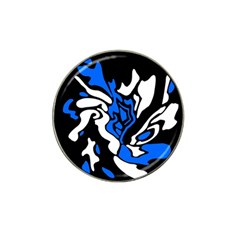 Blue, black and white decor Hat Clip Ball Marker