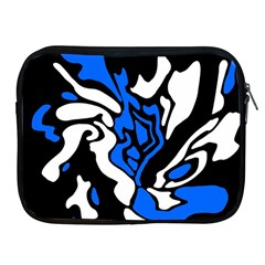 Blue, black and white decor Apple iPad 2/3/4 Zipper Cases