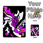 Purple, white and black decor Playing Cards 54 Designs  Front - Diamond6