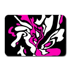 Magenta, Black And White Decor Plate Mats by Valentinaart