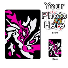 Magenta, Black And White Decor Multi-purpose Cards (rectangle) 