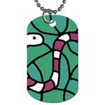 Purple snake  Dog Tag (Two Sides) Back