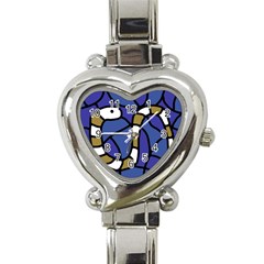 Green Snake Heart Italian Charm Watch by Valentinaart