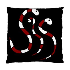 Red Snakes Standard Cushion Case (two Sides) by Valentinaart