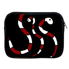 Red Snakes Apple Ipad 2/3/4 Zipper Cases by Valentinaart