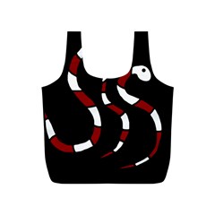 Red Snakes Full Print Recycle Bags (s)  by Valentinaart