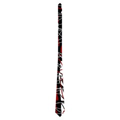 Red Black And White Abstract High Art Neckties (one Side)  by Valentinaart