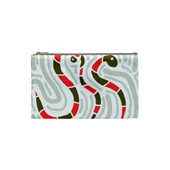 Snakes Family Cosmetic Bag (small)  by Valentinaart