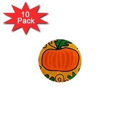 Thanksgiving Pumpkin 1  Mini Magnet (10 Pack)  by Valentinaart