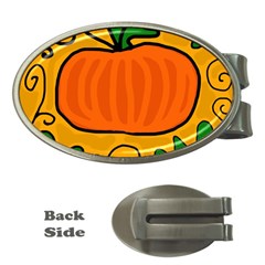 Thanksgiving Pumpkin Money Clips (oval)  by Valentinaart