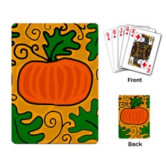 Thanksgiving Pumpkin Playing Card by Valentinaart