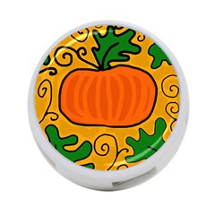 Thanksgiving Pumpkin 4-port Usb Hub (two Sides) 