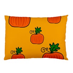 Thanksgiving Pumpkins Pattern Pillow Case by Valentinaart