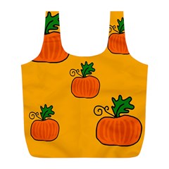 Thanksgiving Pumpkins Pattern Full Print Recycle Bags (l)  by Valentinaart