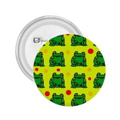 Green Frogs 2 25  Buttons by Valentinaart