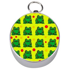 Green Frogs Silver Compasses