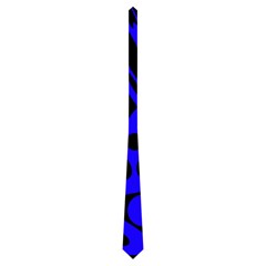 Blue And Black Abstract Decor Neckties (two Side) 