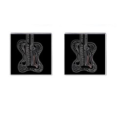 Decorative Guitar Cufflinks (square)