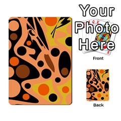 Orange Abstract Decor Multi-purpose Cards (rectangle)  by Valentinaart