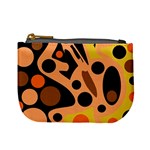 Orange abstract decor Mini Coin Purses Front