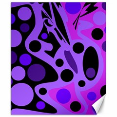 Purple Abstract Decor Canvas 8  X 10  by Valentinaart