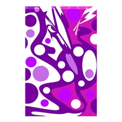 Purple And White Decor Shower Curtain 48  X 72  (small)  by Valentinaart
