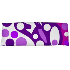 Purple And White Decor Body Pillow Case (dakimakura) by Valentinaart