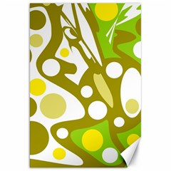 Green And Yellow Decor Canvas 20  X 30   by Valentinaart