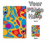 Colorful decor Playing Cards 54 Designs  Front - Club2