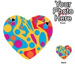 Colorful decor Playing Cards 54 (Heart)  Front - Spade9