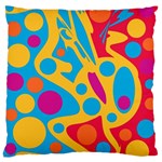 Colorful decor Standard Flano Cushion Case (Two Sides) Back
