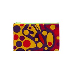 Colorful Chaos Cosmetic Bag (xs) by Valentinaart